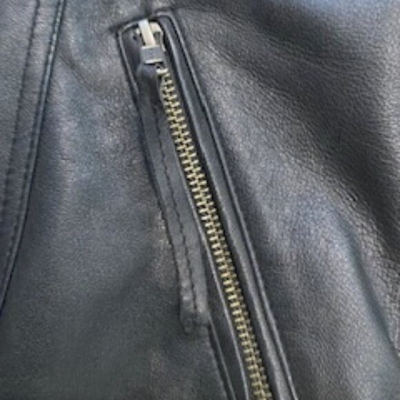 Clearout-Calvin Klein lambskin leather jacket sz M - Picture 5 of 11